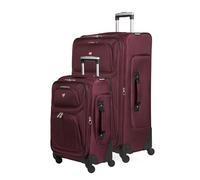 SwissGear Sion Softside Expandable Luggage, Merlot, 2-Piece Set (21/29), Sion Softside Expandable Luggage