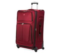 SwissGear Sion Softside Expandable Roller Luggage, Burgundy, Checked-Large 29-Inch, Sion Softside Expandable Roller Luggage