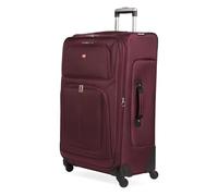 SwissGear Sion Softside Expandable Roller Luggage, Merlot, Checked-Medium 25-Inch, Sion Softside Expandable Luggage