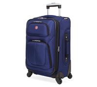 SwissGear Sion Softside Luggage with Spinner Wheels, Blue, Carry-On 21-Inch
