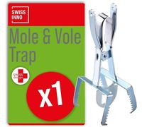 SWISSINNO Mole & Vole Claw Trap - Mole Scissor Remover - Rust-Free Garden Prote