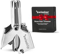 Swissklip Human Power Nose Hair Trimmer for Men | Manual Nose Hair Trimmer for Women I Stainless Steel Ear Hair Remover for Men & Women I Easy to Use Ear Hair Trimmers
