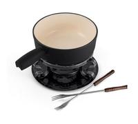 Swissmar Lugano 9-Piece Fondue Set - Black Matte