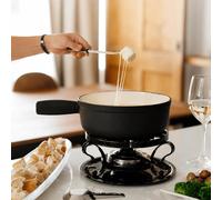 Swissmar Lugano 9 Piece Fondue Set for Cheese, Chocolate & Broth Cooking