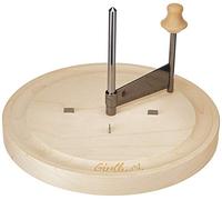 Swissmar S3300 Girolle Cheese Curler Chocolate Curler, Tete de Moine Curler, Chocolate Mould, Dome Lid, Beech Wood/Stainless Steel, 22cm x 17cm