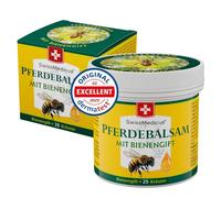 SwissMedicus Horse Balm with Bee Venom & 25 Herbs - Cool and Warm at the Same Time - for Massage the Skin in the Area of Stressed Back & Joints (150 ml)