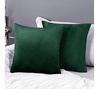 SWISSPACK 18"X 18" 4 PCS Velvet Soft Decorative Square Throw Pillow Case Cushion Covers Pillowcases for Livingroom Sofa Bedroom with Invisible Zipper 45X45 CMS TEAL