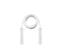 SwissSkip Heavy Jump Rope by Dayan Kolev; 1lbs Weighted Skipping Rope for Beginners and Professional Athletes; (Snow) (White)