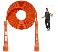 Swissskip Speed Jump Rope by Dayan Kolev, 5mm PVC Skipping Rope, Great for Beginners and Advanced Athlets, Designed for Fitness, Cardio, Boxing & CrossFit, Adjustable length with Unbreakable Handles