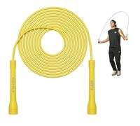 Swissskip Speed Jump Rope by Dayan Kolev, 5mm PVC Skipping Rope, Great for Beginners and Advanced Athlets, Designed for Fitness, Cardio, Boxing & CrossFit, Adjustable length with Unbreakable Handles