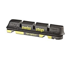 SWISSSTOP 34619 Bike Accessory Kit 4 Zapatas Swissstop Flash Black Carbono for cyclists, built for smooth riding and bike upkeep, black