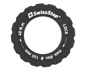 SwissStop Unisex Rotor Lock Ring, Black