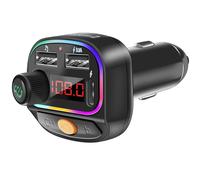 Swissten Bluetooth 5.3 FM Transmitter Fast Recharge 15. 5W RGB and MP3 playback