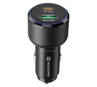 Swissten Car Charger Fast Charging 63W USB-C Power Delivery 45W and USB 3.0 18W