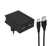 Swissten Dual USB 3A Smart IC Dual Power supply USB-C Cable Slim