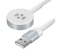 Swissten Magnetic power supply 2.5W 2A for Watch Braided Nylon 1.2m, White