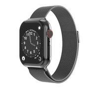 Swissten - Milanese mesh strap, compatible with Apple Watch 38mm and 40mm - black