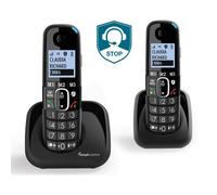 Swissvoice Big Button & Amplified Portable Dect Phones - Two Pack in Black Swissvoice Black