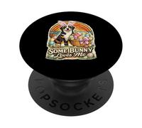 Swissy Bunny Greater Swiss Mountain Dogs Spring Rabbit GSD PopSockets Adhesive PopGrip