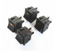 Switch 10pcs/lot Boat CD4 Four Feet with Light Cat Eyes Push Button for Water Pump Running(Giallo)