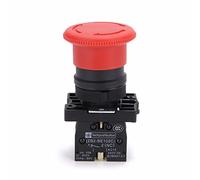 Switch 1pc 22mm Red Mushroom Emergency Stop Push Button NC N/C XB2-ES542 600V 10A