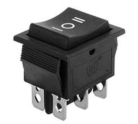 Switch 1pc 3 Position 6 Pin Hoist Boat ON-Off-ON Momentary Rocer DPDT 16A 250V 32x31x25mm Blac