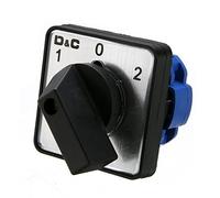 Switch 1x Changeover AC 500V On/Off/On 3 Position Control 4 Terminals Design Rotary Selector Cam Switches