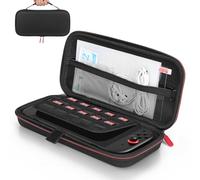 Switch 2 Carrying Case Compatible with Switch 2, Travel Game Bag with 10 Game Cartridges Portable Switch 2 Travel Carry Case Portable Hard Shell Pouch Carrying for Console & Accessories