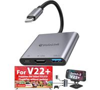 Switch 2 Dock HDMI2.1 Upgraded V22 for Nintendo Switch 2 Compatible with the Latest firmware V22+/Plug&Play/Usbc to HDMI Adapter 4k120Hz for Laptop/MacBook