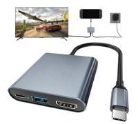 Switch 2 Dock,Portable USB C Docking Station with 4K@120Hz/PD 100W/1000M Ethernet/2 USB 3.0 Port,Aluminum Alloy Travel TV Dock for Switch 2/Switch/Steam Deck/ROG Xbox Ally X/Legion Go 1/2/S