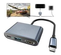Switch 2 Dock,Portable USB C Docking Station with 4K@60Hz~120Hz HDR/PD Max100W/USB Port,Aluminum Alloy Travel TV Dock for Switch/Steam Deck/ROG Xbox Ally X/Legion Go 1/2/S