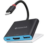 Switch 2 Dock Station with PD+4K HDMI 2.1+ USB A 3.2, Switch 2 Portable Dock for Nintendo Switch 2 Dock Compatible MacBook,Laptops(Requires Manual Update from After-Sell Support for V21) (Black)