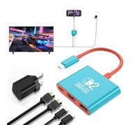 Switch 2 Dock with 60W Charger and HDMI Cable, Official replacement for the NS2 Dock with 4K/60Hz HDMI 2.0, PD 100W & USB 3.0, Portable Docking Station for Nintendo Switch 2 (2025), Switch 1 and OLED