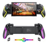 Switch 2 Handheld Controller, One-Piece Retractable Control for Nintendo 2/1, Hall Effect Joystick, Adjustable Turbo & Dual Vibration, 6-Axis Gyro, Programmable Switch 2 Controller with RGB Light