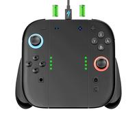 Switch 2 JoyCon Charging Grip Built-in 2000mAh Rechargeable Battery, Ergonomic Controller Charger Handle for Nintendo Switch 2 JoyCon 2, Magnetic Joy-Cons 2 Holder Grips for Playing While Charging