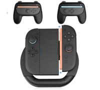 Switch 2 Joycon Grip Compatible with Nintendo Switch 2,3-in-1 Joy-Con Comfort Grip Cover Set,Game Controller Accessories Perfect for 2 Player Racing Game Compatible with Nintendo Switch 2 Grip