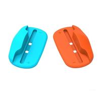 Switch 2 mouse adapter with left and right handle holders providing optimized weight balance for a true PC mouse feel in gaming (Orange and Blue)