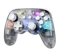 Switch 2 Pro Controller Wireless, Hall Effect Switch Controller Compatible with Switch 2/OLED/Lite, RGB Switch OLED Pro Controller, Bluetooth Gamepad with 7 LED Colors/Wake Up/Dual Shock/Turbo - Gray