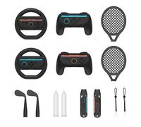 Switch 2 Sports Accessories Bundle, 14-in-1 Switch Sports Accessories Bundle for Switch 2 Joy-Con with Tennis, Golf, Steering Wheel, Sword- Motion Control Game Kit for Switch Sports & Fitness Games