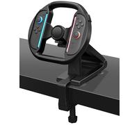 Switch 2 Steering Wheel Controller for Racing Game - Pro Mini Racing Wheel with 4 Suction Cups, Compatible with Joycon 2 - Enhanced Grip & Motion Control