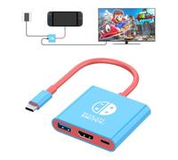Switch 2 TV Dock Compatible with Nintendo Switch 2, Portable Switch 2 Docking Station Replacement Support with 4K@60Hz HDMI Adapter/USB Port/Type C Port for Nintendo Switch 2/Oled/1