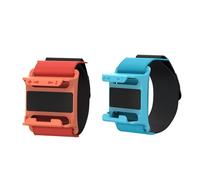 Switch 2 Wrist Straps and Leg Straps, 4 Pack Adjustable Bands for Joyon Grip Comfortable Fit for Adults, Kids - Switch 2 Accessories for Just Dance, Fitness - Skin-Friendly Switch 2 Joyon Straps