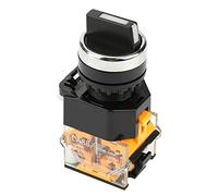 Switch 220V/380V Auto Reset Switches 10A 22mm 2 Position Selector Momentary LA38-11BX22 Metal Rotary