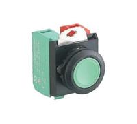 Switch 22mm Momentary/Maintained/Latching 10A 110V/220V/380V/440V Plastic Waterproof IP65 Push Button(Yellow-1NO,Latching)