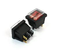 Switch 2PCS AC 125V/20A 250V/15A Red Illuminated 2 SPST On Off Waterproof Rocer
