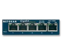 5 Port NETGEAR GS105UK Gigabit ProSafe Switch, Unmanaged, 5x 10/100/1000Mbps, Co