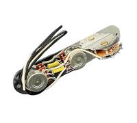 Switch/500K Brass Shaft Pots Vintage Prewired Control Plate Harness for TL Electric Guitar with Waxed Cloth Wire