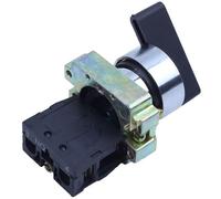 Switch AC 240V 3A NO SPST Cap 2 Position Selector Latching Rotary