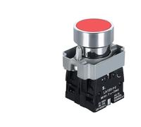 Switch Button Momentary Self Reset XB2 Small Flat Round Head 22mm Power Push Button Switch XB2-BA42 XB2-BA31 XB2-BA51 10A NC/NO *3pcs(XB2-BA61 BLUE)