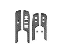 Switch Button Panel Trim Car Door Armrest Cover Panel for KONA 2024+ Window Glass Lift Switch Button Trim Frame Carbon Fiber Pattern